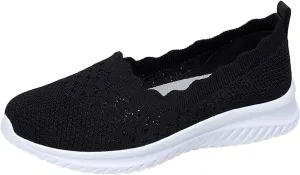 Women's Non Slip Tennis Sneakers Comfortable Low Top Outdoor Walking Shoes Fashion Comfortable Workout Shoes