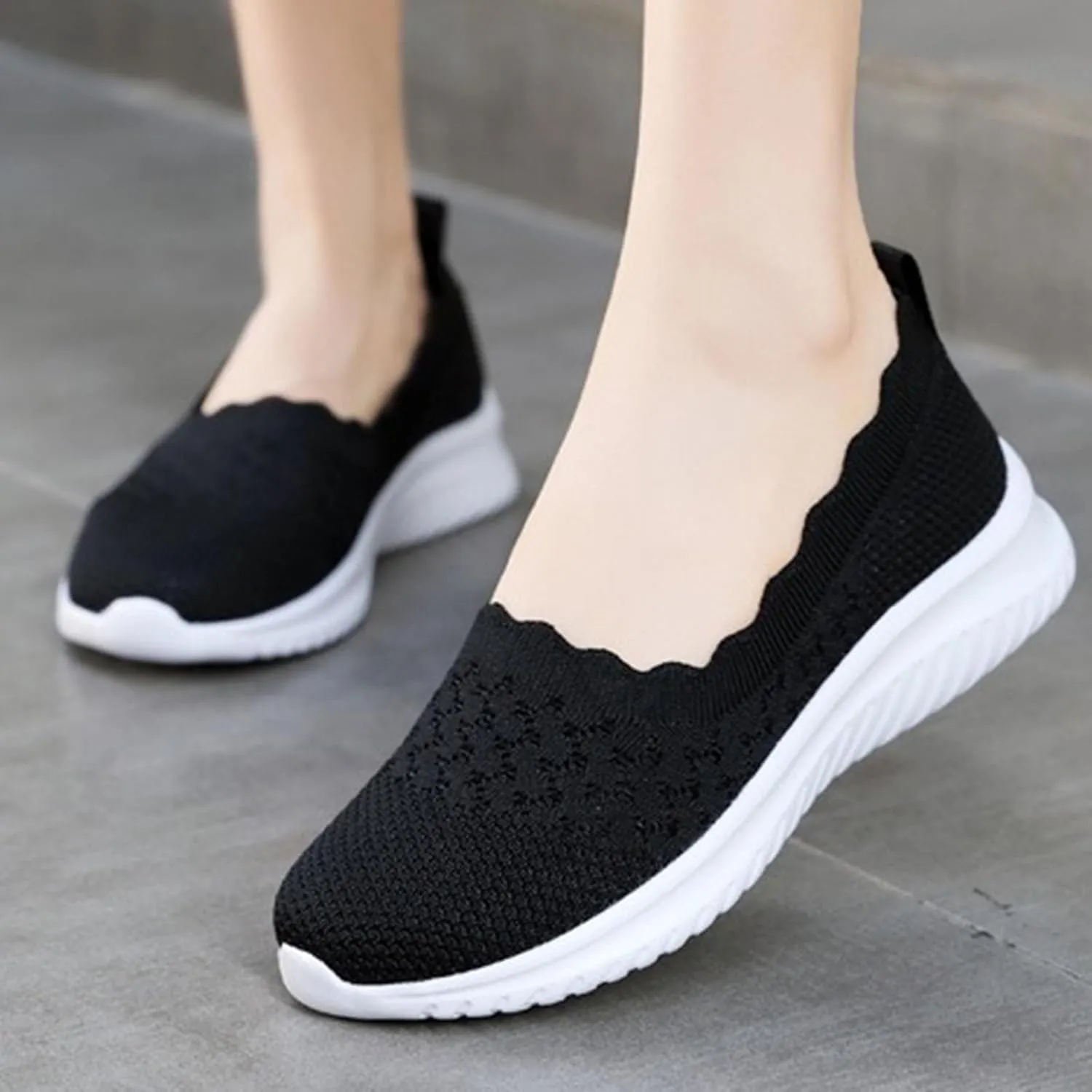 Women's Non Slip Tennis Sneakers Comfortable Low Top Outdoor Walking Shoes Fashion Comfortable Workout Shoes